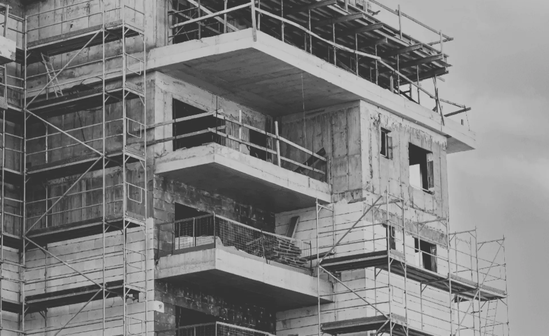 Edifício residencial em construção